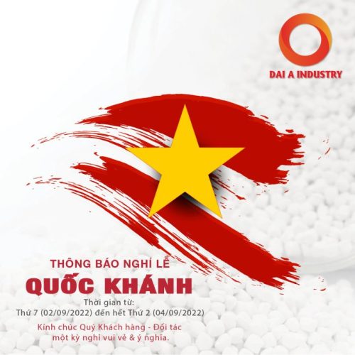 THÔNG BÁO LỊCH NGHỈ LỄ QUỐC KHÁNH 2/9